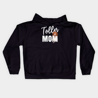 Toller Mom With A Puppy Hanging Kids Hoodie